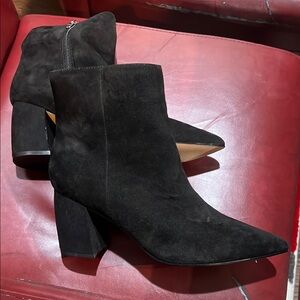 Marc Fisher Black Suede Ankle Booties